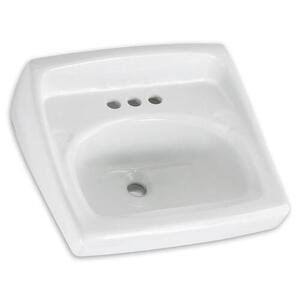 A0355041020 Wall Hung Bathroom Sink - White