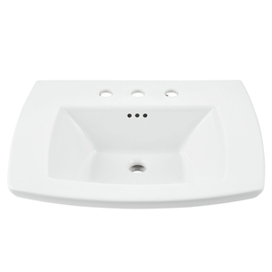 A0445008020 Edgemere Pedestal Basin Part - White