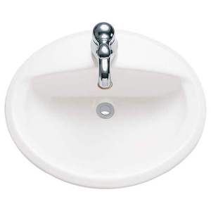 A0476928020 Aqualyn Self Rimming Bathroom Sink - White