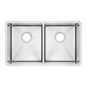 A18DB9291800075 Pekoe Stainless Steel Undermount - Double Bowl Kitchen Sink - Stainless Steel