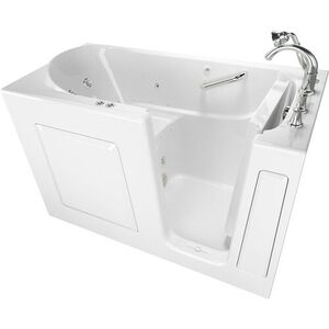 A3060409CRWPC Gelcoat Wit 60'' x 30'' Combination Tub - White