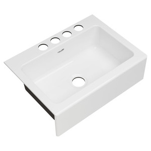 A77SB30220A308 Delancey Apron Front / Specialty Sink Kitchen Sink - Brilliant White