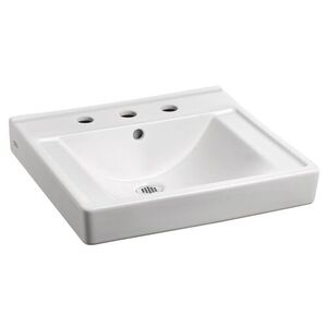 A9024008EC020 Decorum Wall Hung Bathroom Sink - White