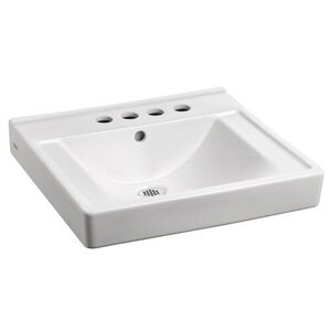 A9024014EC020 Decorum Wall Hung Bathroom Sink - White