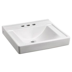 A9024904EC020 Decorum Wall Hung Bathroom Sink - White