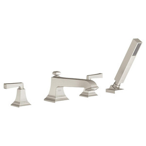 AT455901295/AR910 Town Square S Deck Mount With Handshower Tub Faucet - Brushed Nickel