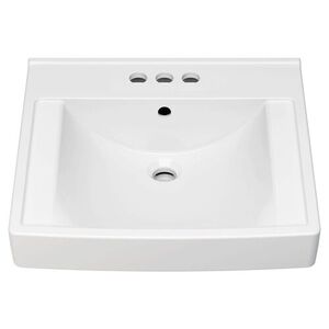 A9134004EC020 Decorum Wall Hung Bathroom Sink - White