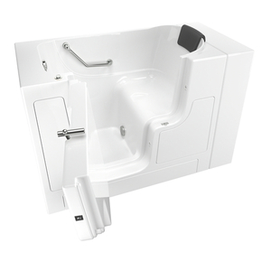 A3052OD105SLWPC 105 Premium Series Unique Size Soaking Tub - White/Polished Chrome