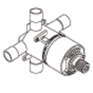 AR110 Pressure Balanced Tub & Shower Valve Rough In Valve - Rough Brass AR110 Pressure Balanced Tub & Shower Valve Rough In Valve - Rough Brass