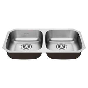 A18DB6311800S075 Portsmouth Stainless Steel Undermount - Double Bowl Kitchen Sink - Stainless Steel