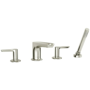 AT105901295/AR910 Studio S Deck Mount With Handshower Tub Faucet - Brushed Nickel