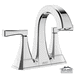 American Standard A7612207002 Polished Chrome 4'' Centerset Bathroom Sink Faucet