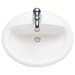 American Standard A0476928020 White Self Rimming Bathroom Sink