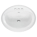 American Standard A0491019020 White Self Rimming Bathroom Sink
