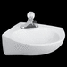 American Standard A0611004020 White Wall Hung Bathroom Sink