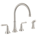 American Standard A4279701075 Stainless Steel Two Handle Kitchen Faucet