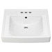 American Standard A9134004EC020 White Wall Hung Bathroom Sink