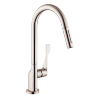  Citterio Pull-Out Spray Kitchen Faucet - Stainless Steel Optic