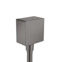  ShowerSolutions Wall Supply Elbow Shower Accessory - Brushed Black Chrome