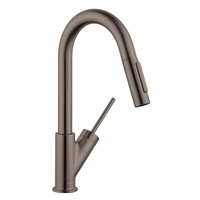  Starck Pull-Out Spray Kitchen Faucet - Brushed Black Chrome