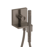 ShowerSolutions Hand Shower Holder Shower Accessory - Brushed Black Chrome