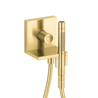  ShowerSolutions Hand Shower Holder Shower Accessory - Brushed Gold Optic