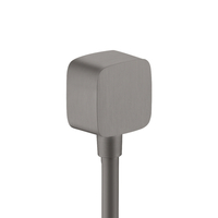  ShowerSolutions Wall Supply Elbow Shower Accessory - Brushed Black Chrome