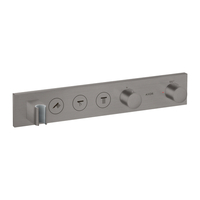  ShowerSolutions Thermostatic Valve Trim Trim Kit - Brushed Black Chrome