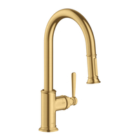  Montreux Pull-Out Spray Kitchen Faucet - Brushed Gold Optic
