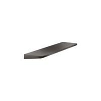  Universal Circular Vanity Shelf Bathroom Accessory - Brushed Black Chrome