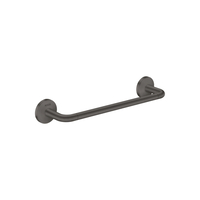  Universal Circular Towel Bar Bathroom Accessory - Brushed Black Chrome