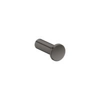  Universal Circular Robe Hook Bathroom Accessory - Brushed Black Chrome