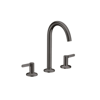  ONE 8'' Widespread Bathroom Faucet - Brushed Black Chrome