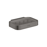  Universal Circular Soap Dish Bathroom Accessory - Brushed Black Chrome