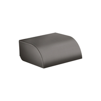  Universal Circular Paper Holder Bathroom Accessory - Brushed Black Chrome