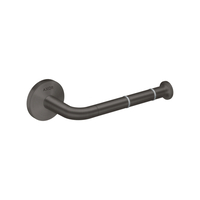  Universal Circular Paper Holder Bathroom Accessory - Brushed Black Chrome