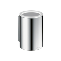  Universal Circular Toothbrush & Tumbler Holder Bathroom Accessory - Chrome