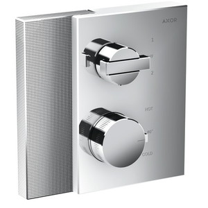 AX46761001 Edge Thermostatic / Volume Control Trim Trim Kit - Chrome