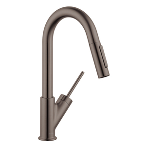 AX10824341 Starck Pull-Out Spray Kitchen Faucet - Brushed Black Chrome