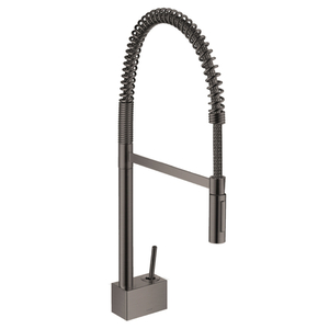 AX10820341 Starck Single Handle Kitchen Faucet - Brushed Black Chrome