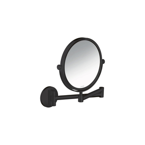 AX42849670 Universal Circular Magnifying Mirror Bathroom Accessory - Matte Black