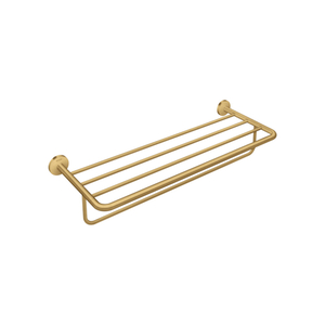 AX42843250 Universal Circular Towel Rack Bathroom Accessory - Brushed Gold Optic