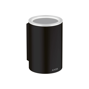 AX42804670 Universal Circular Toothbrush & Tumbler Holder Bathroom Accessory - Matte Black