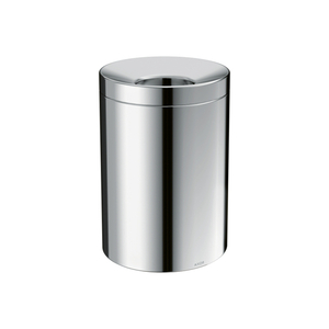 AX42872000 Universal Circular Waste Basket Bathroom Accessory - Chrome