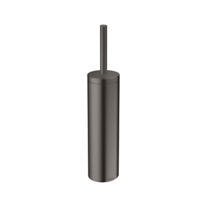 AX42855340 Universal Circular Toilet brush Holder Bathroom Accessory - Brushed Black Chrome