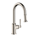 AXOR AX16581831 Polished Nickel Pull-Out Spray Kitchen Faucet