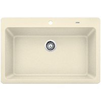  Grandis White/Color Undermount - Single Bowl Kitchen Sink - Biscuit