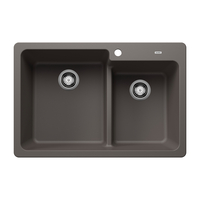 Double Bowl Kitchen Sink 33'' x 22'' Double Bowl Kitchen Sink 33'' x 22''