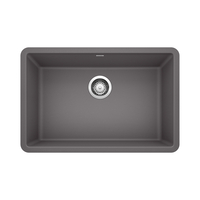  Precis White/Color Undermount - Single Bowl Kitchen Sink - Cinder