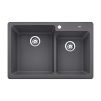 Double Bowl Kitchen Sink 33'' x 22'' Double Bowl Kitchen Sink 33'' x 22''